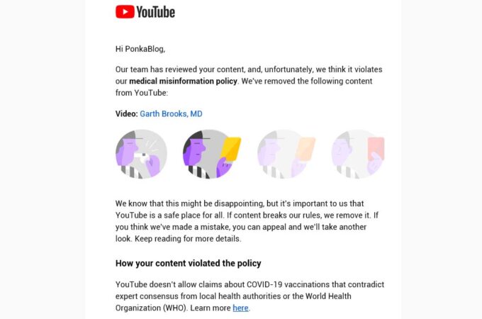 YouTube Letter